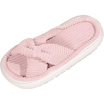 Allbestop Pantoufles pour Femmes en Daim à Bout Ouvert avec Semelle épaisse Chaussons décontractés Confortables pour extérieur Tendance Automne Hiver(Rose,41) - Publicité Allbestop Pantoufles pour Femmes en Daim à Bout Ouvert avec Semelle épaisse Chaussons décontractés Confortables pour extérieur Tendance Automne Hiver(Rose,41) - Publicité