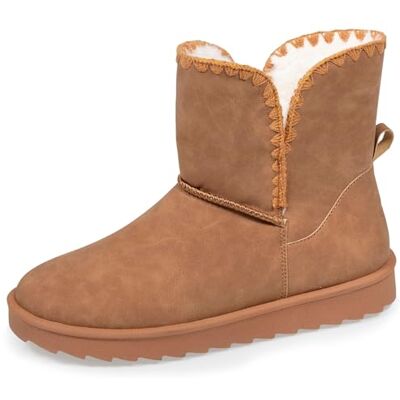 Isotoner Bottines femme fourrées, légères, confortables, semelle mousse à mémoire de forme, 40, camel - Publicité Isotoner Bottines femme fourrées, légères, confortables, semelle mousse à mémoire de forme, 40, camel - Publicité