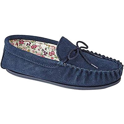 Mokkers Lis Femmes Chaussons Mocassins Daim Pierre Bleu Marine, 8 UK - Publicité Mokkers Lis Femmes Chaussons Mocassins Daim Pierre Bleu Marine, 8 UK - Publicité