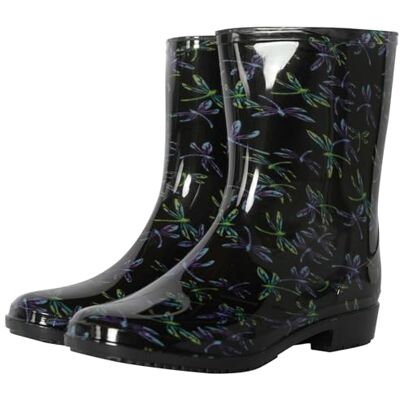 A2Z Femmes Bottes De Pluie Antidérapante Étanche Caoutchouc Galoshes Désign LDS 1409 Dragonfly 4 UK - Publicité A2Z Femmes Bottes De Pluie Antidérapante Étanche Caoutchouc Galoshes Désign LDS 1409 Dragonfly 4 UK - Publicité