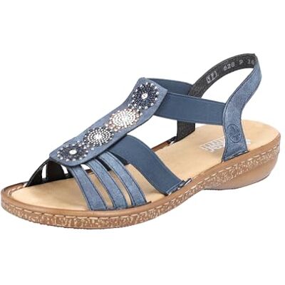 Rieker Sandales 628G9 pour femme, bleu, 36 EU - Publicité Rieker Sandales 628G9 pour femme, bleu, 36 EU - Publicité