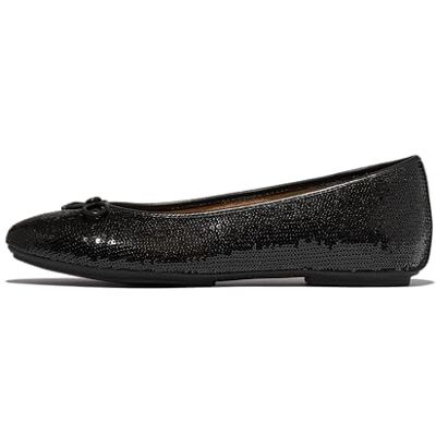 Fitflop Ballerines Delicato à Paillettes pour Femme, Noir, 4.5 UK Narrow - Publicité Fitflop Ballerines Delicato à Paillettes pour Femme, Noir, 4.5 UK Narrow - Publicité
