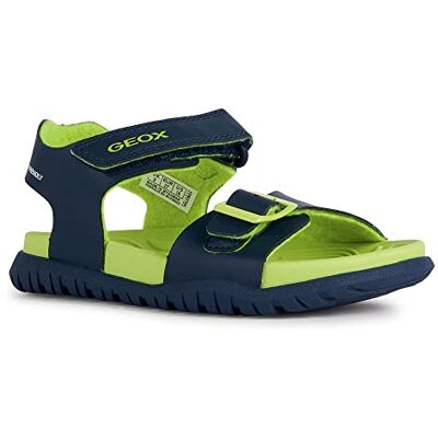 Geox Garçon J Fommiex Boy Sandal, Bleu Marine Citron Vert, 31 EU - Publicité Geox Garçon J Fommiex Boy Sandal, Bleu Marine Citron Vert, 31 EU - Publicité