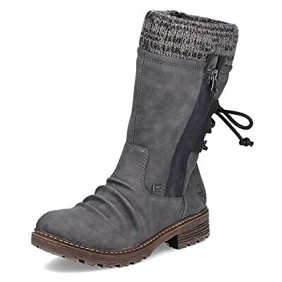 Rieker Femme Bottes Z4756, Dame Bottes d'hiver,Hydrofuge,riekerTEX,Chaud,imperméable,Bottes d'hiver,Bottes à Lacets,tex,Gris (Grau / 45),38 EU / 5 UK - Publicité Rieker Femme Bottes Z4756, Dame Bottes d'hiver,Hydrofuge,riekerTEX,Chaud,imperméable,Bottes d'hiver,Bottes à Lacets,tex,Gris (Grau / 45),38 EU / 5 UK - Publicité