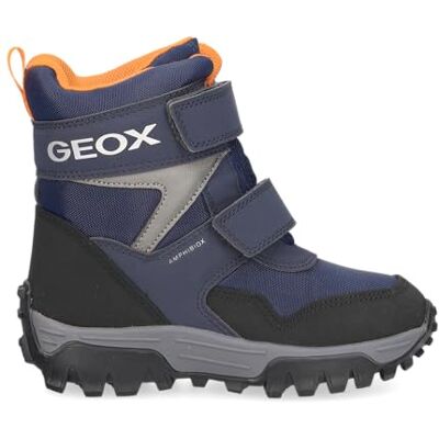 Geox J Himalaya Boy B ABX Bottines à la Cheville, Bleu Marine/Orange, 35 EU - Publicité Geox J Himalaya Boy B ABX Bottines à la Cheville, Bleu Marine/Orange, 35 EU - Publicité