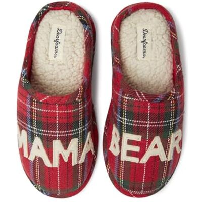 Dearfoams Women's Mama Bear Slipper, tartan, 6.5/8 UK - Publicité Dearfoams Women's Mama Bear Slipper, tartan, 6.5/8 UK - Publicité