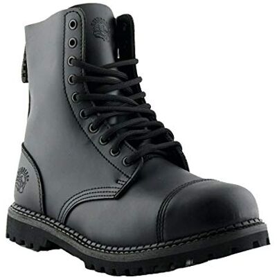Grinders Stag CS Unisexe en Cuir Noir 10 Oeillet Trou en Acier Toe Cap Sécurité Militaire Punk Bottes 37 - Publicité Grinders Stag CS Unisexe en Cuir Noir 10 Oeillet Trou en Acier Toe Cap Sécurité Militaire Punk Bottes 37 - Publicité