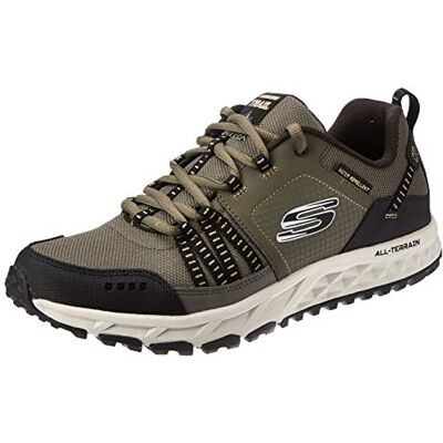 Skechers Escape Plan Baskets Homme Green (Olive Leather/mesh/black Trim Olbk) 45.5 EU - Publicité Skechers Escape Plan Baskets Homme Green (Olive Leather/mesh/black Trim Olbk) 45.5 EU - Publicité