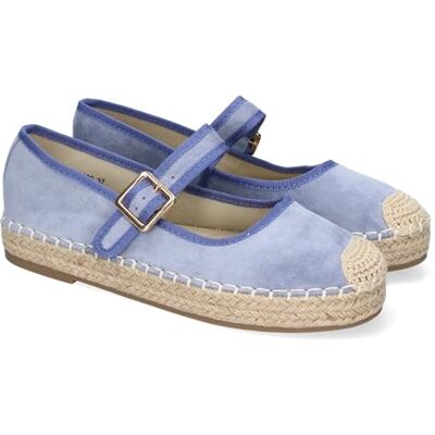 Espadrille Ballerine pour Femme en Jute, Design Moderne avec Bout brodé et Fermeture à Boucle pour Un Confort Optimal, idéale pour Le Printemps-été. Bleu Talla 40 - Publicité Espadrille Ballerine pour Femme en Jute, Design Moderne avec Bout brodé et Fermeture à Boucle pour Un Confort Optimal, idéale pour Le Printemps-été. Bleu Talla 40 - Publicité