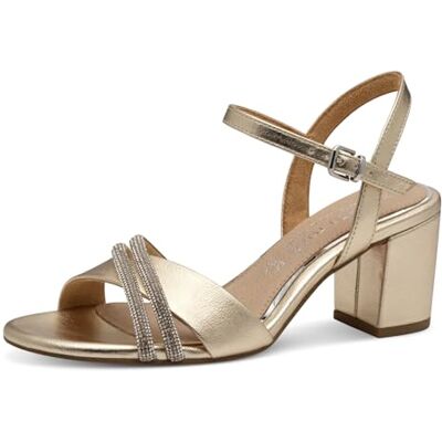 MARCO TOZZI Femme Sandale mit Absatz Talon, métal, 38 EU - Publicité MARCO TOZZI Femme Sandale mit Absatz Talon, métal, 38 EU - Publicité