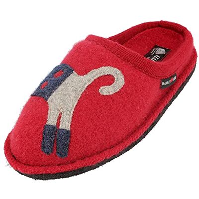 HAFLINGER Chaussons pour Femme Flair Cucho 313080, Pointure:37 EU, La Couleur:Rouge - Publicité HAFLINGER Chaussons pour Femme Flair Cucho 313080, Pointure:37 EU, La Couleur:Rouge - Publicité