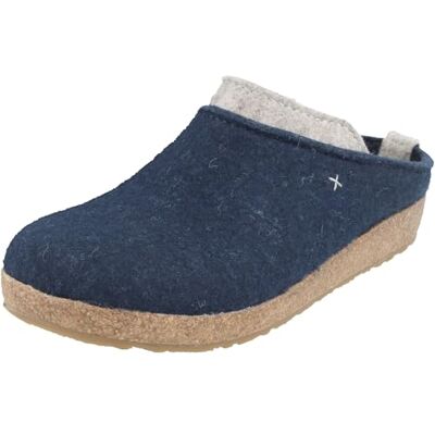 HAFLINGER Pantoufles pour Femmes Grizzly Speed 731099, Pointure:38 EU, La Couleur:Bleu - Publicité HAFLINGER Pantoufles pour Femmes Grizzly Speed 731099, Pointure:38 EU, La Couleur:Bleu - Publicité