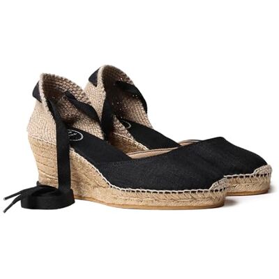 TONI PONS Espadrille pour Femme en Tissu de Coton CALONGE Noir, 35 EU - Publicité TONI PONS Espadrille pour Femme en Tissu de Coton CALONGE Noir, 35 EU - Publicité