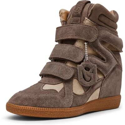 Steve Madden Baskets Mavis pour Femme, Taupe/suède, 6.5 - Publicité Steve Madden Baskets Mavis pour Femme, Taupe/suède, 6.5 - Publicité