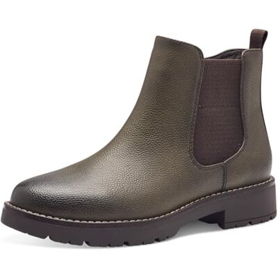 Jana bottines femme sans talon avec fermeture éclair vegan, Olive, 37 EU - Publicité Jana bottines femme sans talon avec fermeture éclair vegan, Olive, 37 EU - Publicité