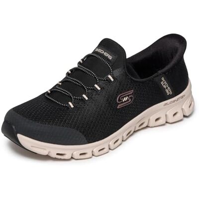 Skechers Glide-Step-Vibey Baskets à Enfiler Mains Libres pour Femme, Bknt = Noir/Naturel, 35.5 EU - Publicité Skechers Glide-Step-Vibey Baskets à Enfiler Mains Libres pour Femme, Bknt = Noir/Naturel, 35.5 EU - Publicité