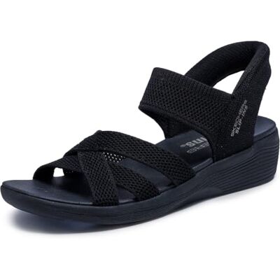 Skechers Femme Arya Cooling Off Slip-In ENTRAINEUSE, Black Knit, 37 EU - Publicité Skechers Femme Arya Cooling Off Slip-In ENTRAINEUSE, Black Knit, 37 EU - Publicité
