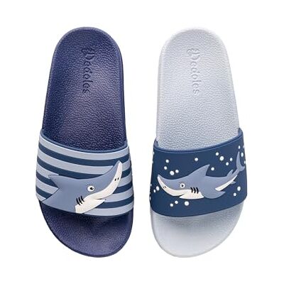 Dedoles Chaussure Homme Femme & Enfants Sandales Antidérapant designs amusants Livre Pizza Café Renard Lama Cadeau, Couleur: Requin gris, Taille: 30 EU - Publicité Dedoles Chaussure Homme Femme & Enfants Sandales Antidérapant designs amusants Livre Pizza Café Renard Lama Cadeau, Couleur: Requin gris, Taille: 30 EU - Publicité