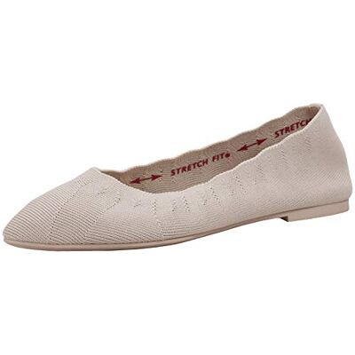 Skechers Ballerines fermées Cleo Bewitch pour Femme, Naturel, 39 EU - Publicité Skechers Ballerines fermées Cleo Bewitch pour Femme, Naturel, 39 EU - Publicité