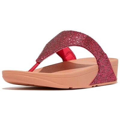 Fitflop Sandales Lulu à bout pailleté pour femme, rose, 39 EU - Publicité Fitflop Sandales Lulu à bout pailleté pour femme, rose, 39 EU - Publicité