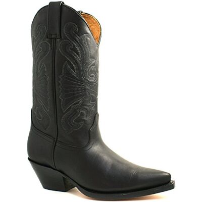 Grinders Bottes de Cowboy Noir Western en Cuir de Buffle pour Hommes 44 - Publicité Grinders Bottes de Cowboy Noir Western en Cuir de Buffle pour Hommes 44 - Publicité