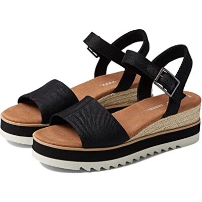 TOMS Sandales Diana pour femme, noir, 37 EU - Publicité TOMS Sandales Diana pour femme, noir, 37 EU - Publicité