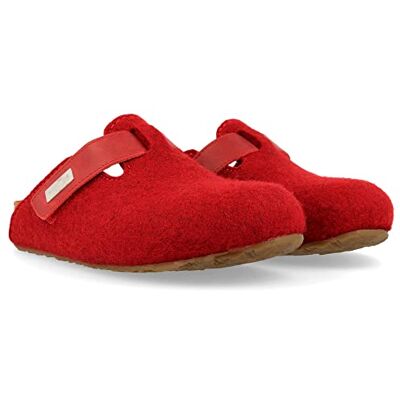 HAFLINGER Chaussons Kurt bio pour hommes, Paprika, 36 EU - Publicité HAFLINGER Chaussons Kurt bio pour hommes, Paprika, 36 EU - Publicité