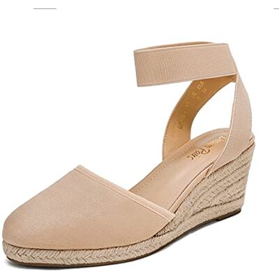 DREAM PAIRS Sandales Compensées pour Femmes Bout Ouvert Bride à la Cheville Espadrilles Sandale à Talon Compensé Été Classique Nude Amanda-1 Taille 40.5 - Publicité DREAM PAIRS Sandales Compensées pour Femmes Bout Ouvert Bride à la Cheville Espadrilles Sandale à Talon Compensé Été Classique Nude Amanda-1 Taille 40.5 - Publicité