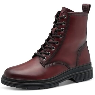Tamaris Bottines plates en dentelle pour femme Rouge Pointure 37 EU, rouge, 37 EU - Publicité Tamaris Bottines plates en dentelle pour femme Rouge Pointure 37 EU, rouge, 37 EU - Publicité