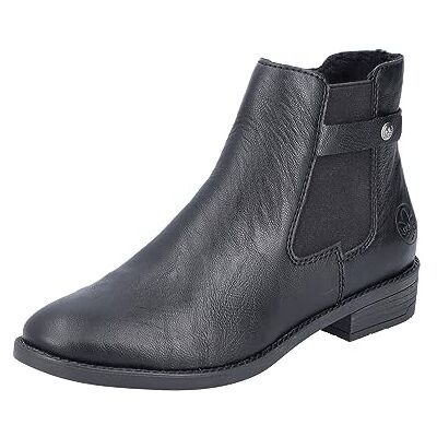 Rieker Bottines Chelsea 73674 pour femme, Noir, 37 EU - Publicité Rieker Bottines Chelsea 73674 pour femme, Noir, 37 EU - Publicité