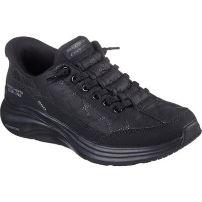 Skechers Baskets à enfiler Contour Foam-Cozy Fit mains libres pour femme, noir, 35 EU - Publicité Skechers Baskets à enfiler Contour Foam-Cozy Fit mains libres pour femme, noir, 35 EU - Publicité