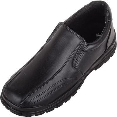 ABSOLUTE FOOTWEAR Chaussures d'école habillées pour enfants garçons et juniors faciles à enfiler avec double soufflet en similicuir, Noir , 32 EU - Publicité ABSOLUTE FOOTWEAR Chaussures d'école habillées pour enfants garçons et juniors faciles à enfiler avec double soufflet en similicuir, Noir , 32 EU - Publicité