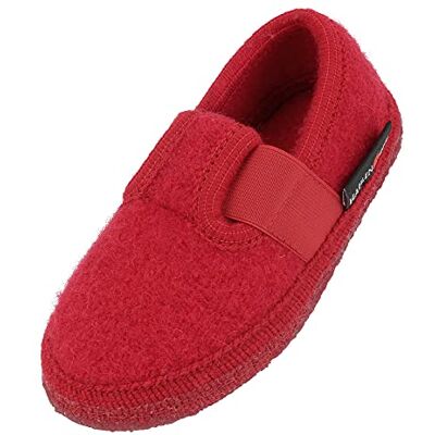 Haflinger Joschi, Chaussons montants, mixte enfant, Rouge, 25 EU - Publicité Haflinger Joschi, Chaussons montants, mixte enfant, Rouge, 25 EU - Publicité