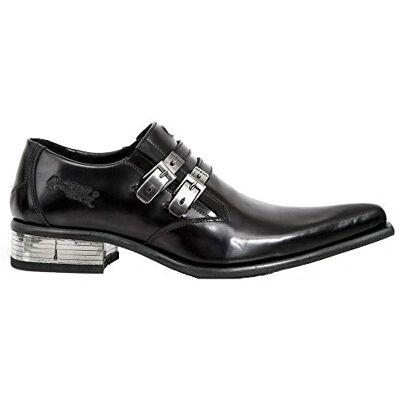 New Rock M-2246-S14 NEWMAN CHAUSSURES Boucle en Cuir Noir Talon en Acier 42 - Publicité New Rock M-2246-S14 NEWMAN CHAUSSURES Boucle en Cuir Noir Talon en Acier 42 - Publicité