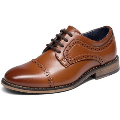 Bruno Marc Chaussures Garçon à Lacets Ville Oxford Classiques Habillées Confortable,Size 38.5,Brun,Prince_K1 - Publicité Bruno Marc Chaussures Garçon à Lacets Ville Oxford Classiques Habillées Confortable,Size 38.5,Brun,Prince_K1 - Publicité