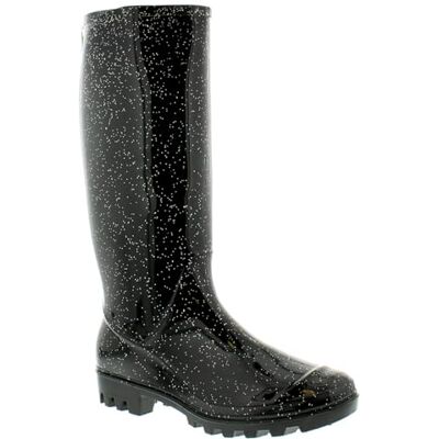 Platino Femmes/Femmes Noir Jambe Longue Bottes en Caoutchouc PVC avec Paillette Finition Noir Paillettes Tailles UK 3-8 Paillettes Noires, 40 - Publicité Platino Femmes/Femmes Noir Jambe Longue Bottes en Caoutchouc PVC avec Paillette Finition Noir Paillettes Tailles UK 3-8 Paillettes Noires, 40 - Publicité