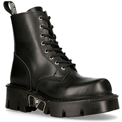 New Rock MILI-084N-S3 Noir Gothique Bottes Mode Militaire Unisexe 8 Trou Biker Chaussures Goth 7 - Publicité New Rock MILI-084N-S3 Noir Gothique Bottes Mode Militaire Unisexe 8 Trou Biker Chaussures Goth 7 - Publicité
