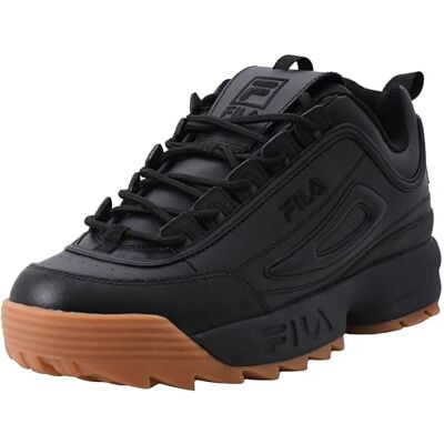 Fila Disruptor II Premium pour homme, Noir/noir/caoutchouc, 9.5 - Publicité Fila Disruptor II Premium pour homme, Noir/noir/caoutchouc, 9.5 - Publicité