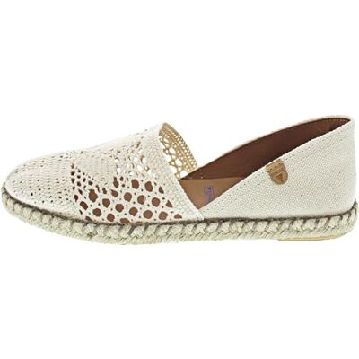 VERBENAS Espadrilles Beige Carmen Crochet - Publicité VERBENAS Espadrilles Beige Carmen Crochet - Publicité