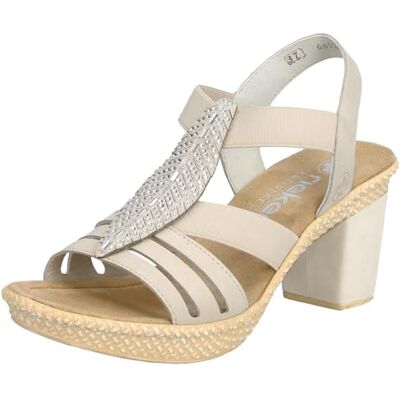 Rieker MOROKKO Sandales Femme Beige 40 - Publicité Rieker MOROKKO Sandales Femme Beige 40 - Publicité