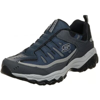 Skechers Sport Men's Afterburn M. Fit Wonted Loafer,Navy/Gray,8.5 4E US - Publicité Skechers Sport Men's Afterburn M. Fit Wonted Loafer,Navy/Gray,8.5 4E US - Publicité