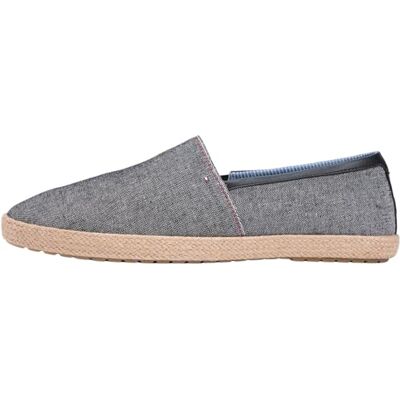 Tommy Hilfiger Hilfiger Chambray Espadrilles FM0FM05793 pour Homme, Noir (Noir), Pointure 39,5 - Publicité Tommy Hilfiger Hilfiger Chambray Espadrilles FM0FM05793 pour Homme, Noir (Noir), Pointure 39,5 - Publicité