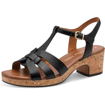 MARCO TOZZI Sandale femme semelle de confort Feel Me moelleuse Vegan doublure douce Stylé, noir (BLACK), 41 EU - Publicité MARCO TOZZI Sandale femme semelle de confort Feel Me moelleuse Vegan doublure douce Stylé, noir (BLACK), 41 EU - Publicité
