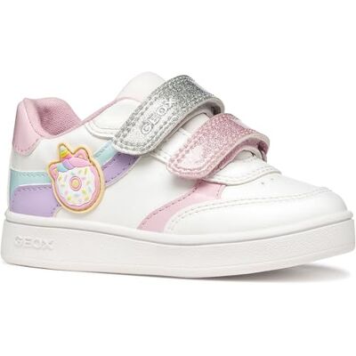 Geox B ECLYPER Girl B Baskets pour Fille Blanc Optique/Violet LT, Taille 27 EU - Publicité Geox B ECLYPER Girl B Baskets pour Fille Blanc Optique/Violet LT, Taille 27 EU - Publicité