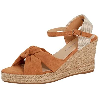 Dora Sandales compensées à bout ouvert pour femme Espadrilles compensées à lanières nouées Sangle de cheville Boucle réglable Chaussures classiques avec semelle intérieure en mousse à mémoire de - Publicité Dora Sandales compensées à bout ouvert pour femme Espadrilles compensées à lanières nouées Sangle de cheville Boucle réglable Chaussures classiques avec semelle intérieure en mousse à mémoire de - Publicité