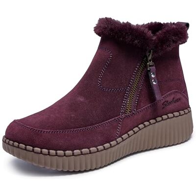 Skechers Wilshire Blvd Fresh Zip pour femme, bordeaux, 41 EU - Publicité Skechers Wilshire Blvd Fresh Zip pour femme, bordeaux, 41 EU - Publicité