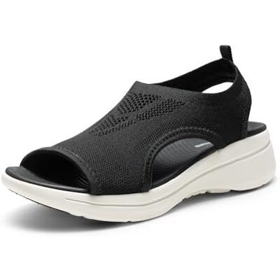 DREAM PAIRS Sandales de Sport à Bout Ouvert Respirantes et Confortables Sandale d’été pour Femmes Antidérapantes,Size 40.5,Noir Blanc,DWUMST2508 - Publicité DREAM PAIRS Sandales de Sport à Bout Ouvert Respirantes et Confortables Sandale d’été pour Femmes Antidérapantes,Size 40.5,Noir Blanc,DWUMST2508 - Publicité
