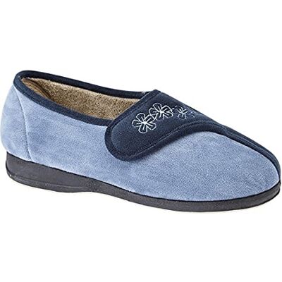 Sleepers Gemma Chaussons à scratch Femme (39 EU) (Bleu marine/Bleu) - Publicité Sleepers Gemma Chaussons à scratch Femme (39 EU) (Bleu marine/Bleu) - Publicité
