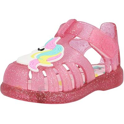 Igor Tobby Unicornio Sandales en PVC Transparent pailleté pour bébé, Paillettes Rose Fuchsia Transparent, 23 EU - Publicité Igor Tobby Unicornio Sandales en PVC Transparent pailleté pour bébé, Paillettes Rose Fuchsia Transparent, 23 EU - Publicité
