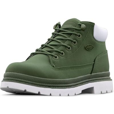 Lugz Bottines Drifter Ripstop pour Homme, Blanc Olive, 43 EU - Publicité Lugz Bottines Drifter Ripstop pour Homme, Blanc Olive, 43 EU - Publicité